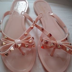 Authentic Valentino Rockstud flip-flops